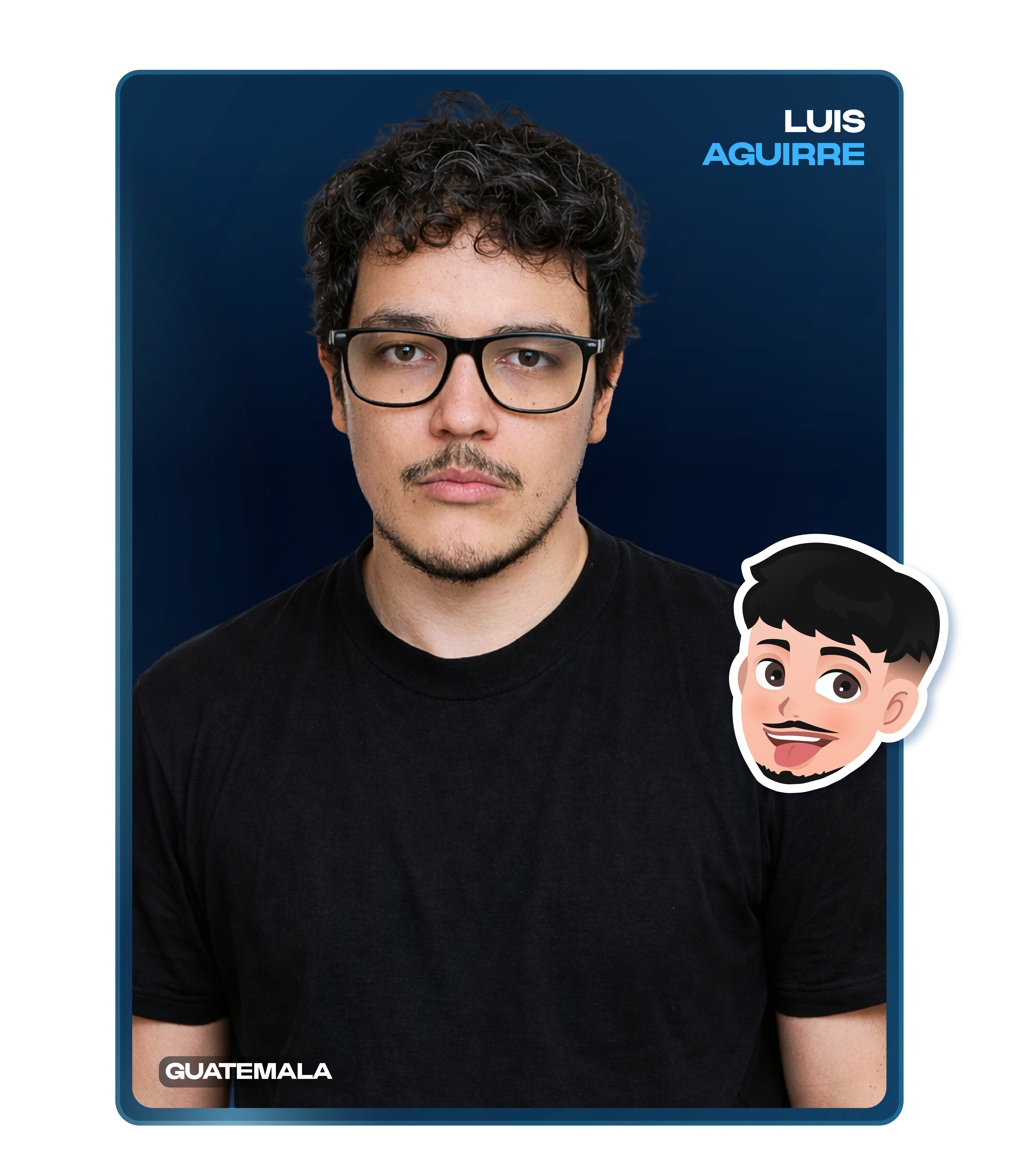 Portrait of Luis Aguirre from Guatemala